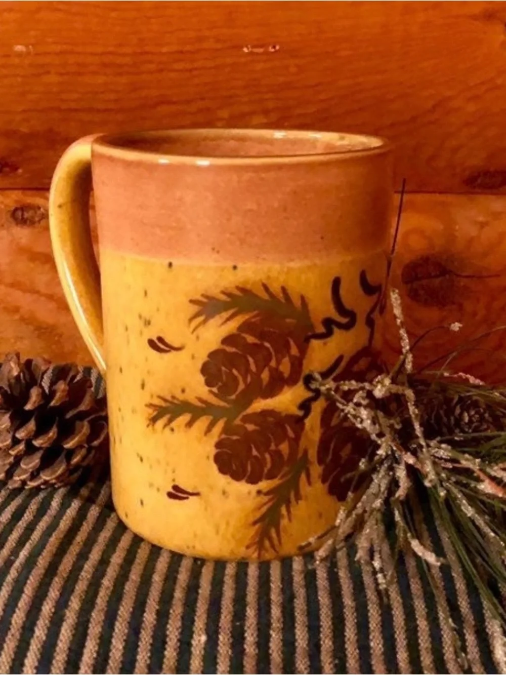 Pinecone mug large, new by Saparna